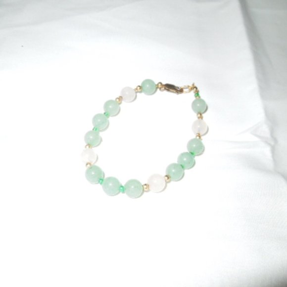 Vintage Aventurine & Rose Quartz Bead Jewelry Set - Picture 5 of 8